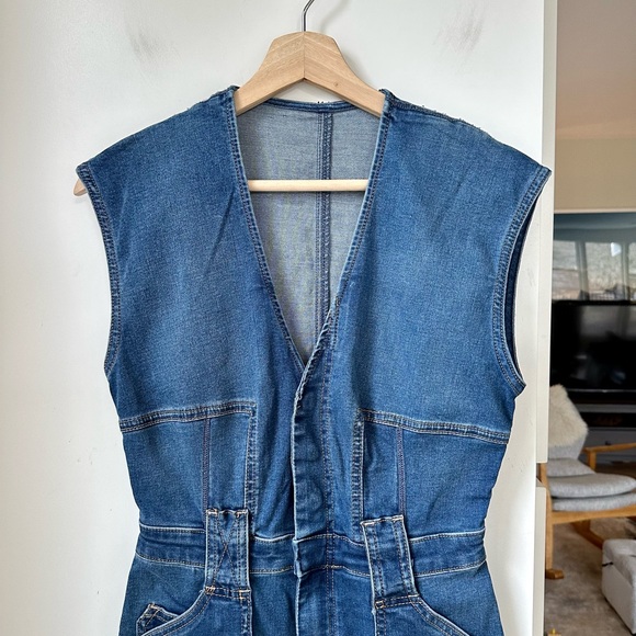 NWOT Free People CRVY Hyde Park Flare Leg Jumpsuit, size 2 - Picture 6 of 6